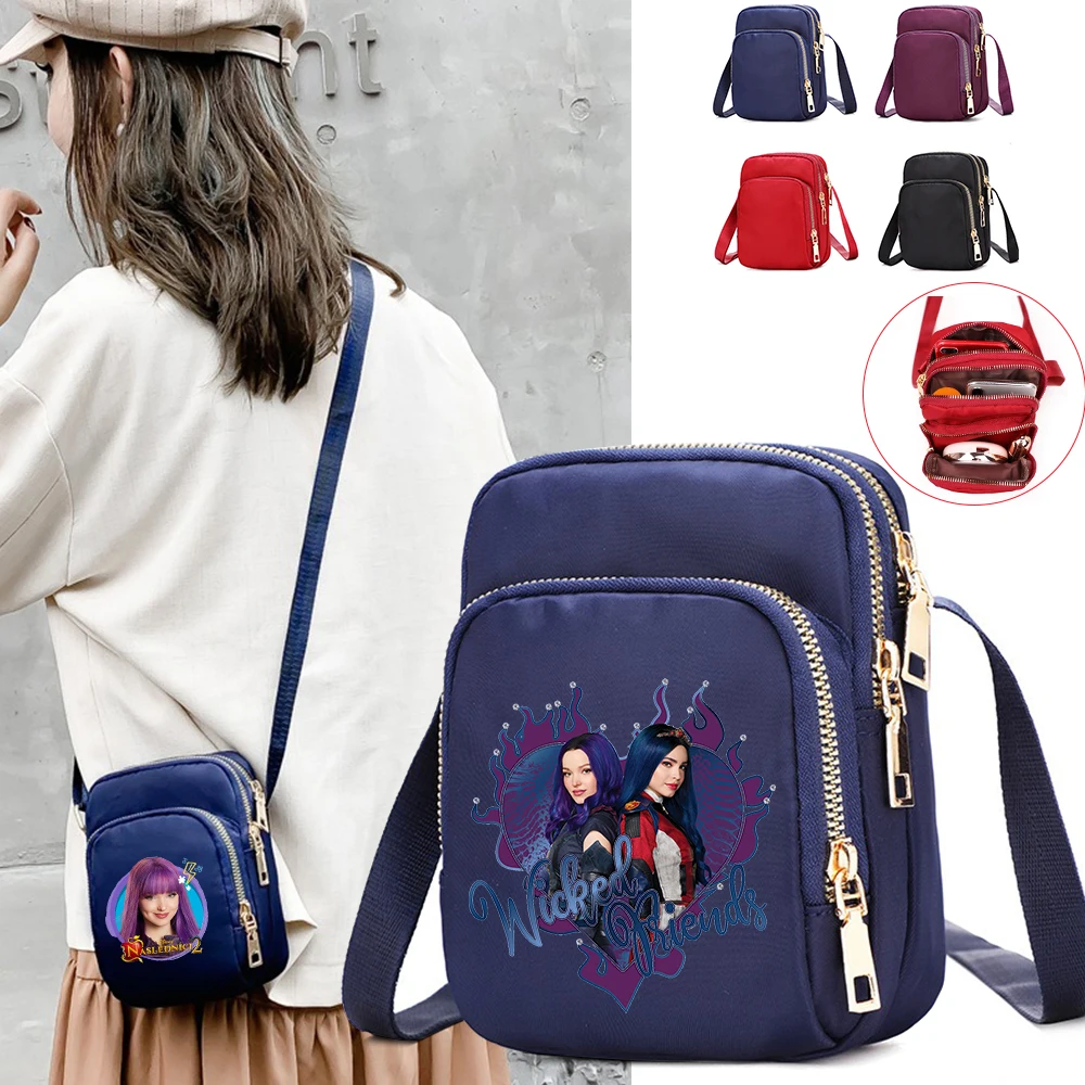 

Descendants Women Shoulder Bags Cell Phone Purse Crossbody Shoulder Strap Handbag Female Girls Bags Teenagers Bag Gift