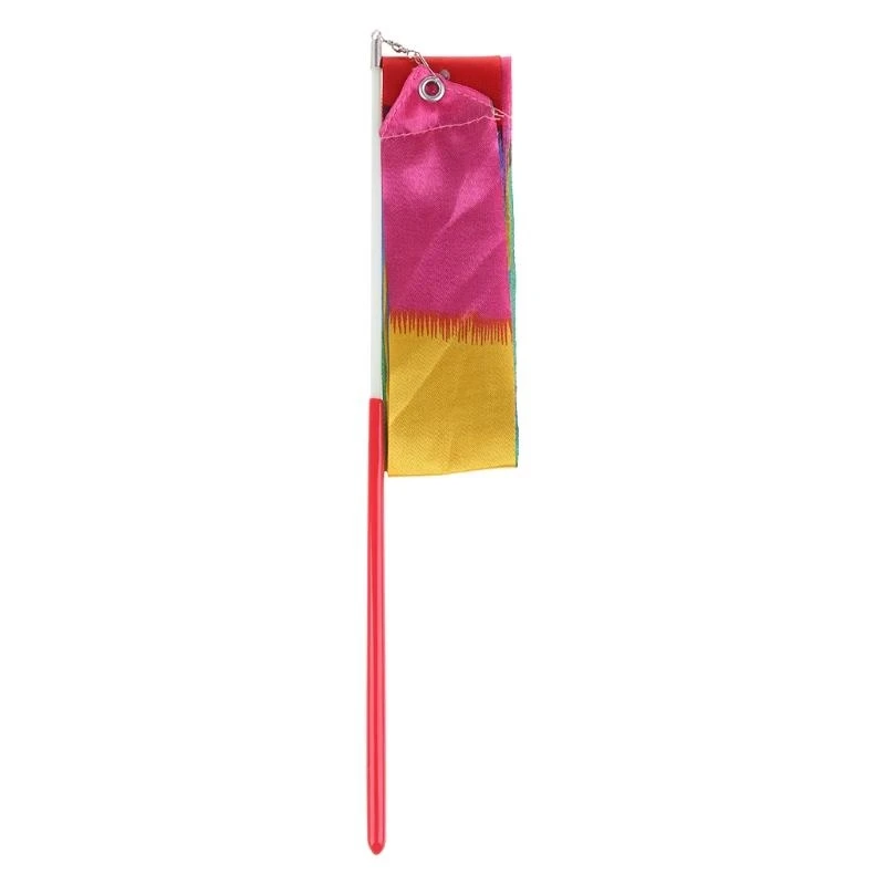 54DF Gymnastic Ribbons Rainbow Dancer Ribbons Children Ribbons for Kids Use