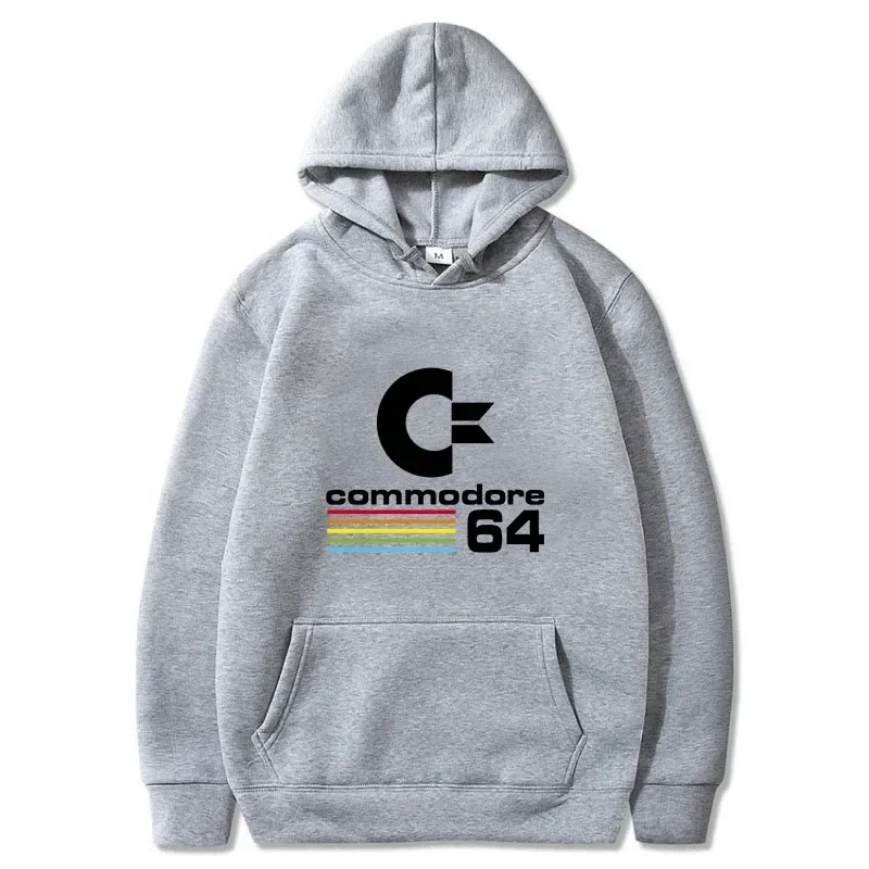 

Commodore 64 Hoodie Men's Commodore 64 Printed Long Sleeve Comfortable Sportswear Fall Winter Streetwear Men's Hoodie