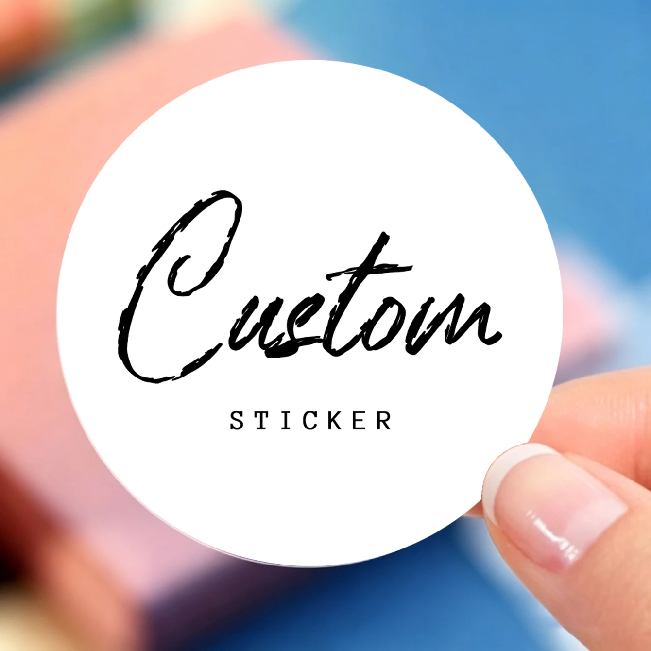 Personalisieren Sie Aufkleber für jeden Anlass, laden Sie Logos oder Fotos hoch, um personalisierte Aufkleber, Eventdekorationen und Geschenketiketten zu erstellen.