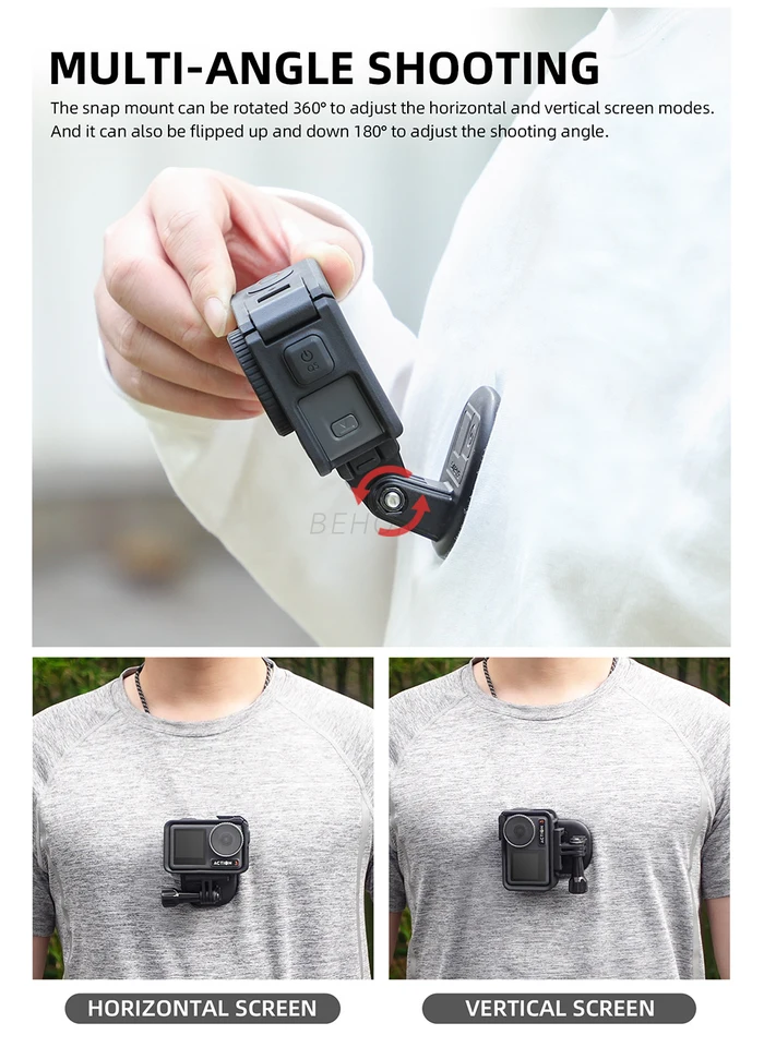 磁気マウントスタンドとストラップ付き DJI OSMO Nano/OSMO 360/Action
