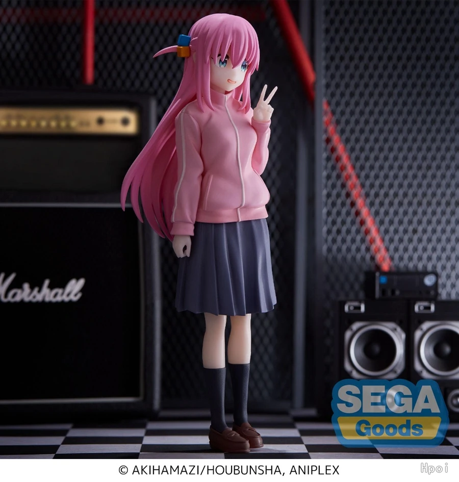 16cm BOCCHI THE ROCK! Anime Figure Gotoh Hitori Action Figure Guitarist Girl Figure Desktop×Decorate Collections Model Doll Toys