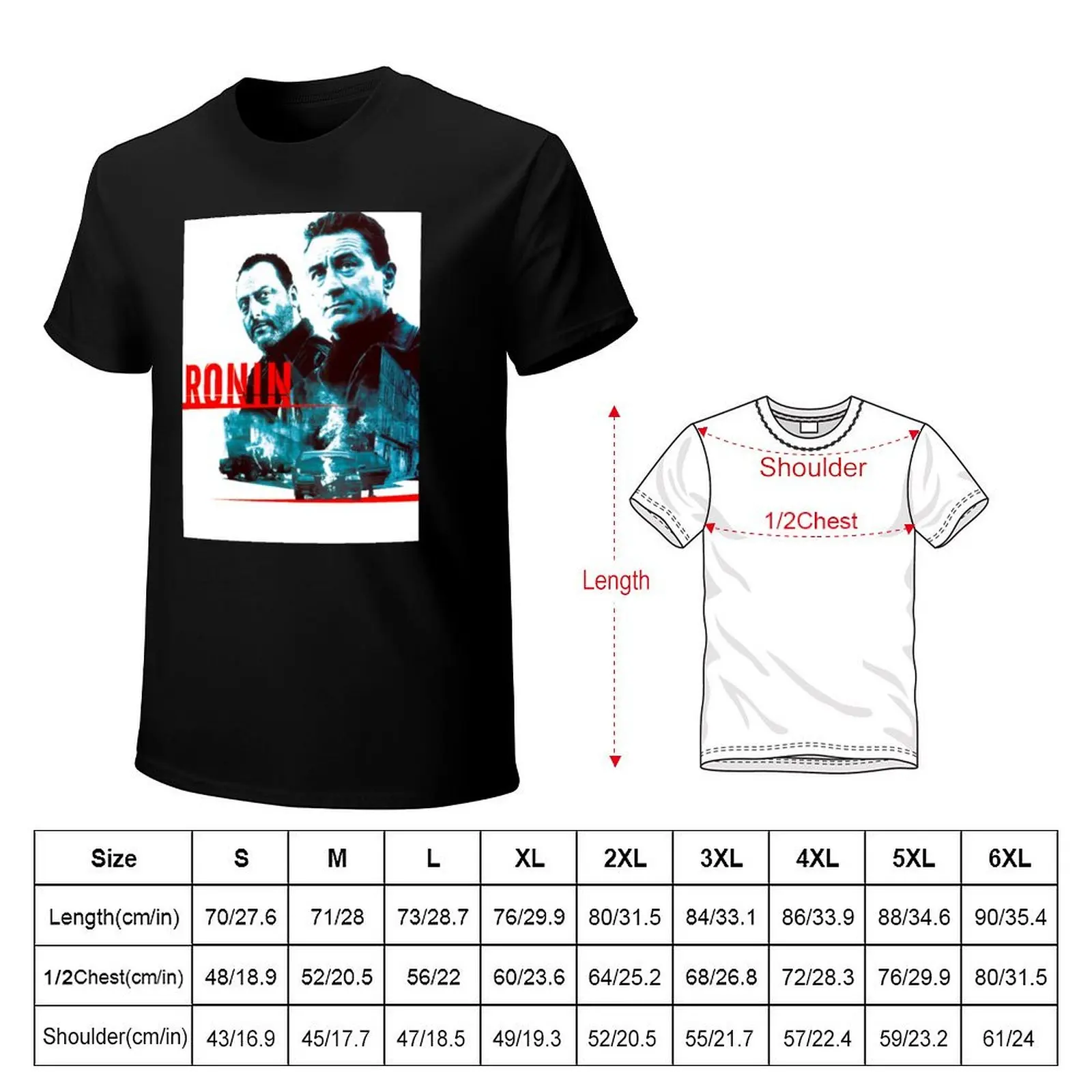 Ronin (1998) T-Shirt Plus Size Basic Short Sleeve Top