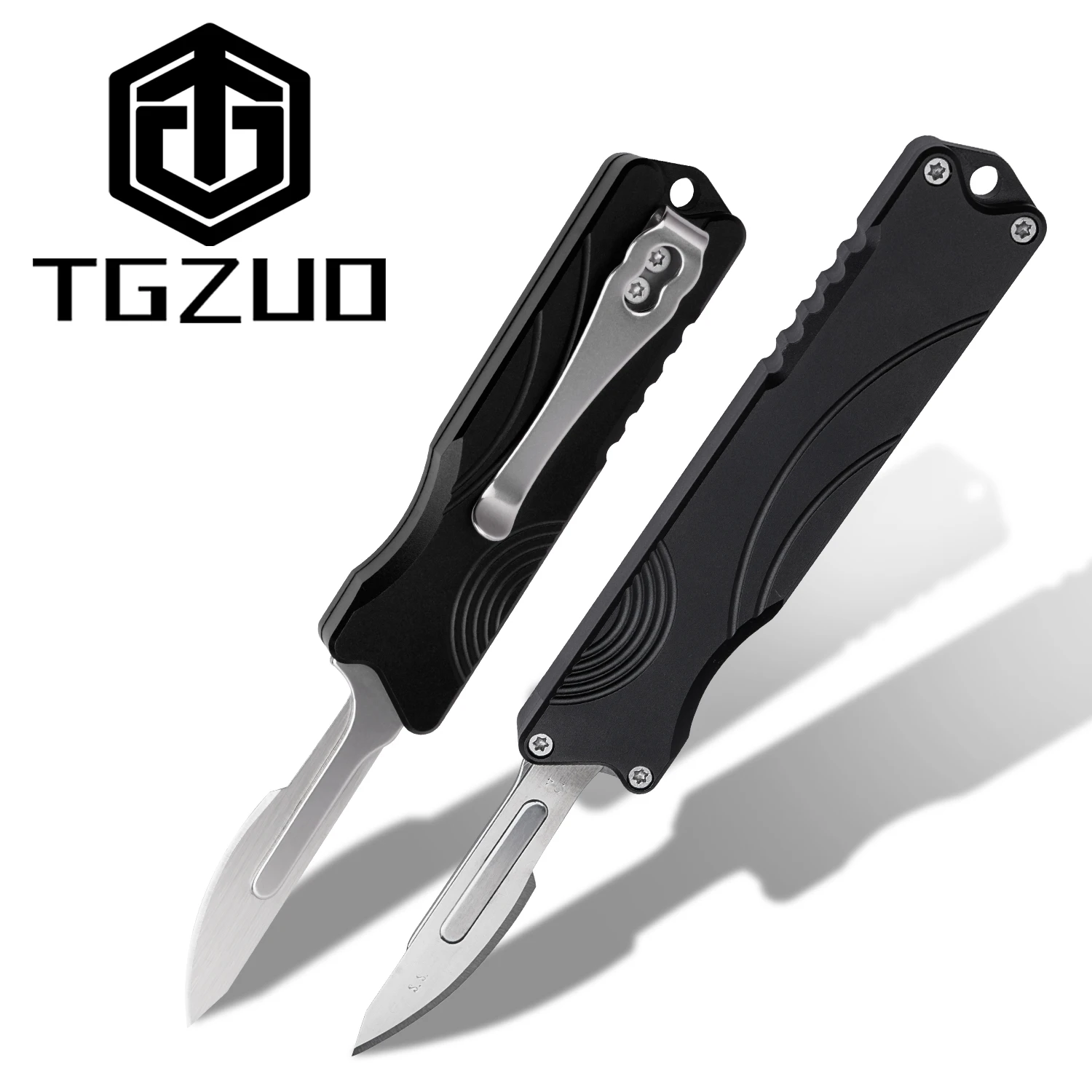 

Складной нож из алюминиевого сплава с 10 запасными лезвиями Портативный мини-инструмент EDC для улицы Нож для резки бумаги своими руками с ручными инструментами