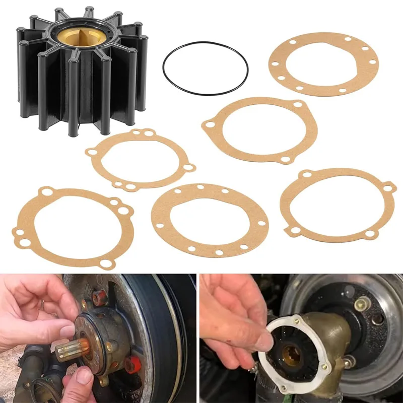 

Water Pump Impeller Repair Kit Fits for Volvo Penta 835874 Cooling Pump Impeller for Sherwood , Johnson , Yanmar , Jabsco Etc