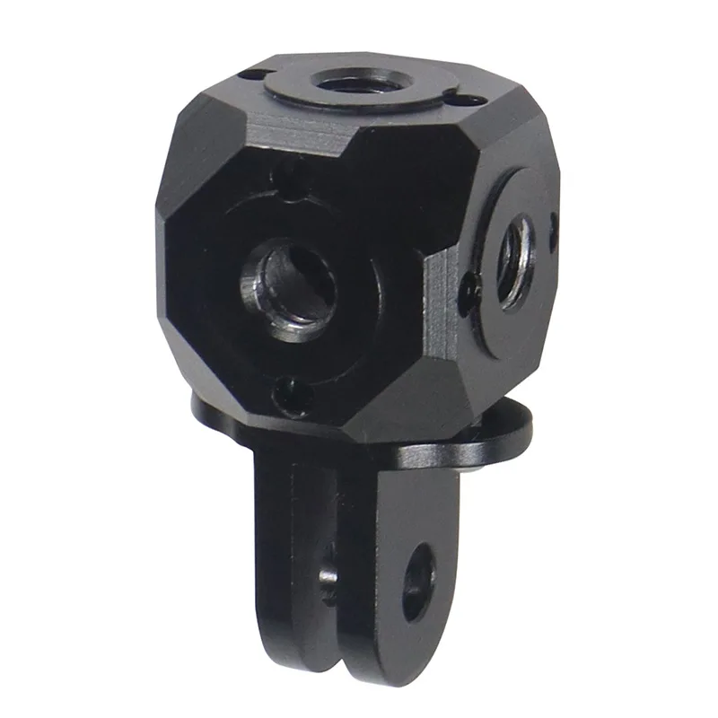 Адаптер из сплава алюминия для Gopro, переходник с 1/4 на 3/8 отверстия для штатива, базовое крепление для Go Pro Hero 10 9 DJI Osmo Action 2