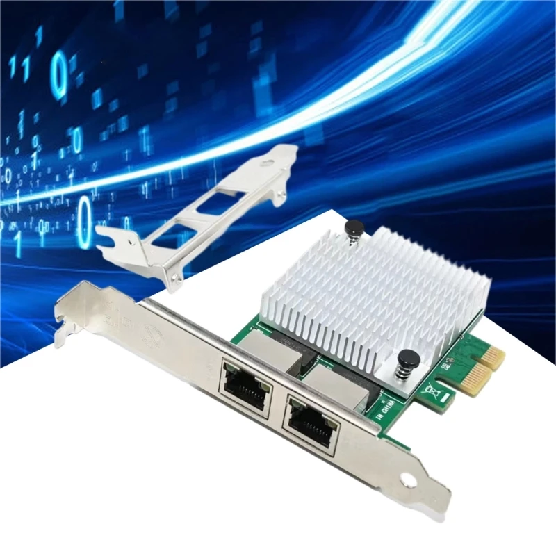 896F PciExpress X1 2 Gigabit Networks Card RTL8111F Ethernets 1000Mb Desktop