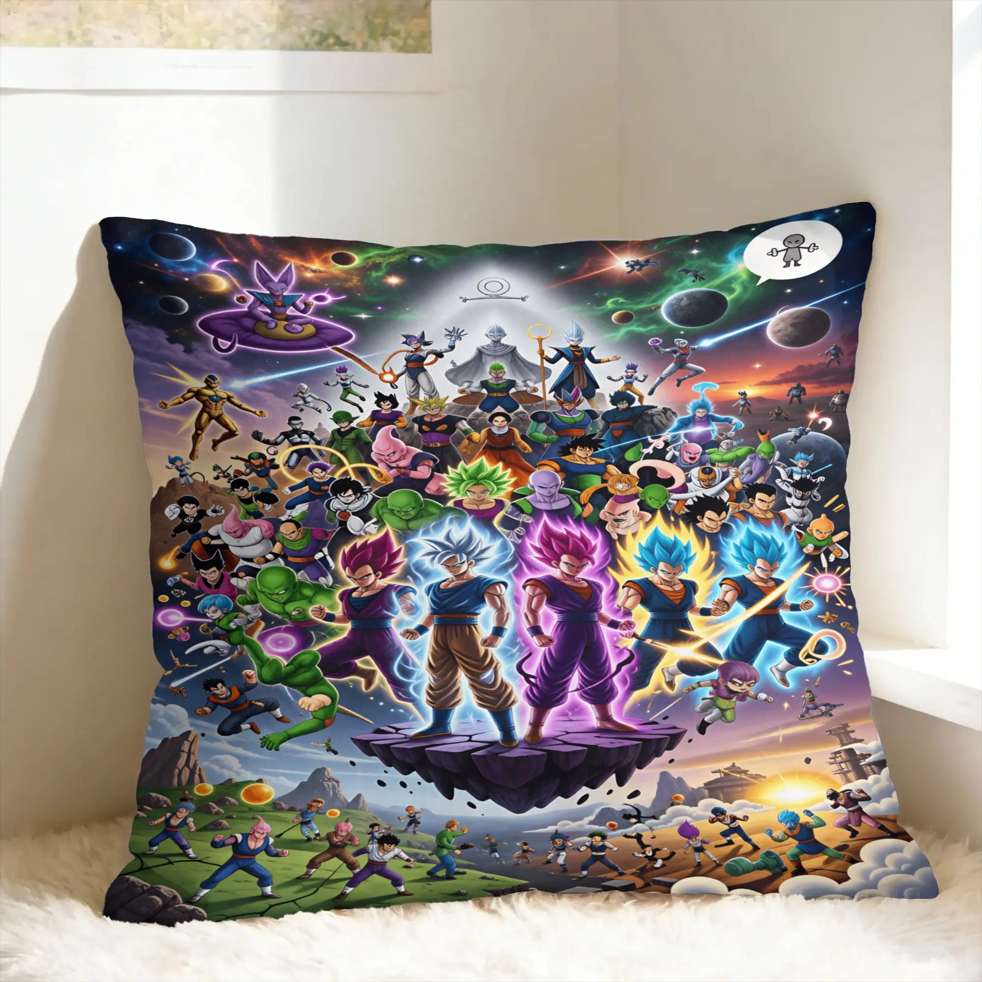 Pillow Cover D-Dragon Anime  Morden Pillow Case For Living Room Bed Chair Pillowcases