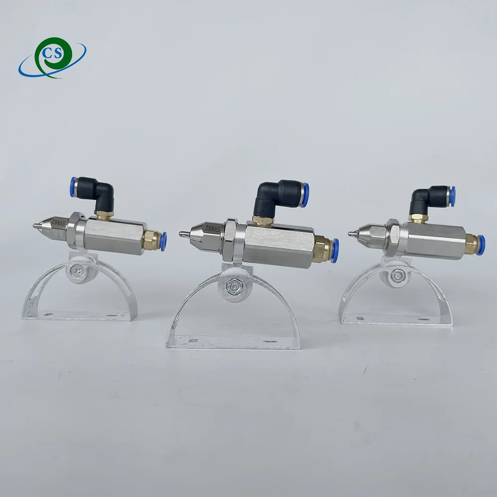 

Water Mist Spray nozzle 1/4 SS 50 Fine Micron Water Mist Dust Suppression Ultrasonic Dry Fog Atomizer Nozzles Air Water Spray