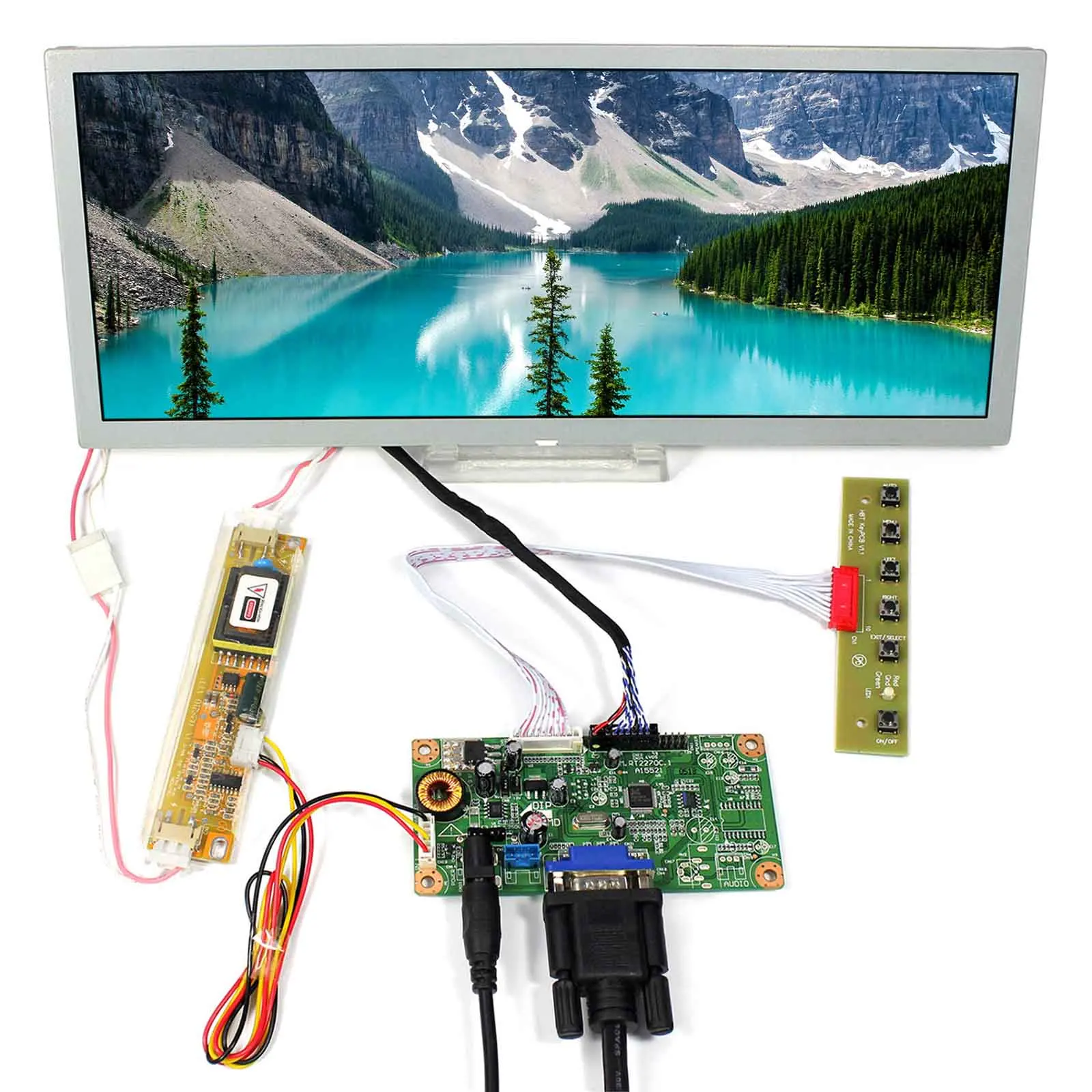 

12.3" 12.3inch LQ123K1LG03 1280x480 LCD Screen+VGA LCD Controller Board RT2270C-A