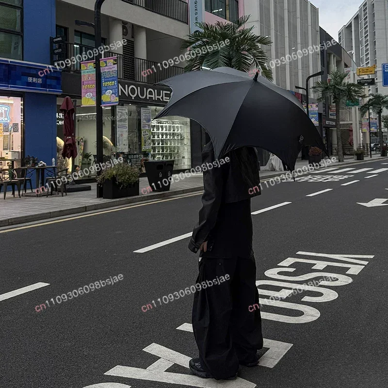 Gothic long-handled umbrella rain and shine subculture dark lolita umbrella women's automatic sun umbrella vinyl sunscreen