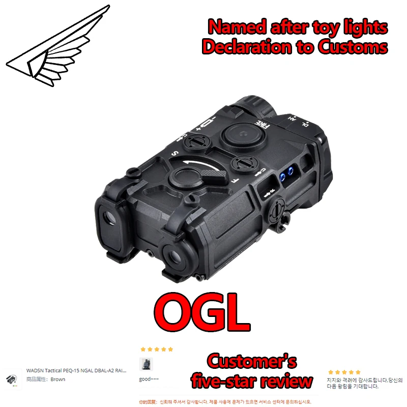 

OGL Nylon OGL AR15 flashlight X300 M600C XC2 M300A M300 flashlight OGL CNC tactical flashlight Airsoft MAWLC1 Perst 4