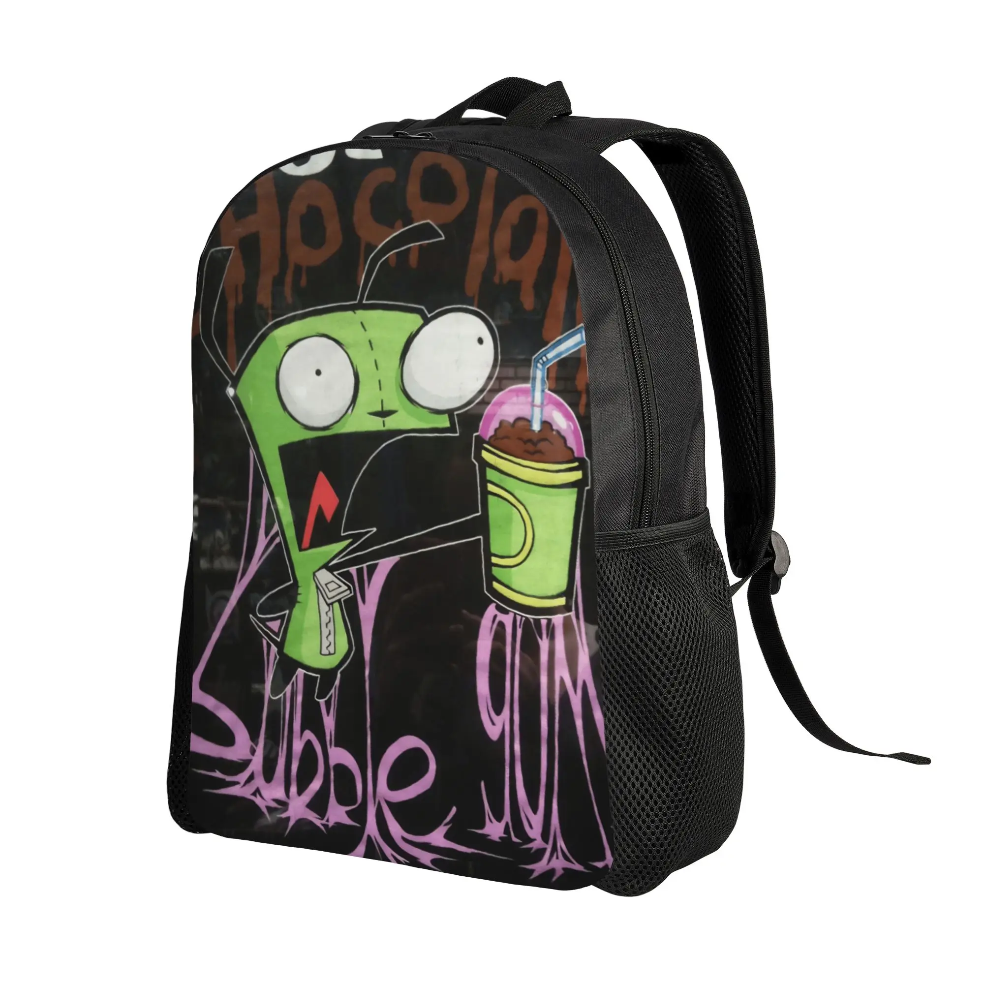 Invaders Zims  Backpack  Cute Backpacks Women Men Cycling Breathable High School Bags Colorful Rucksack