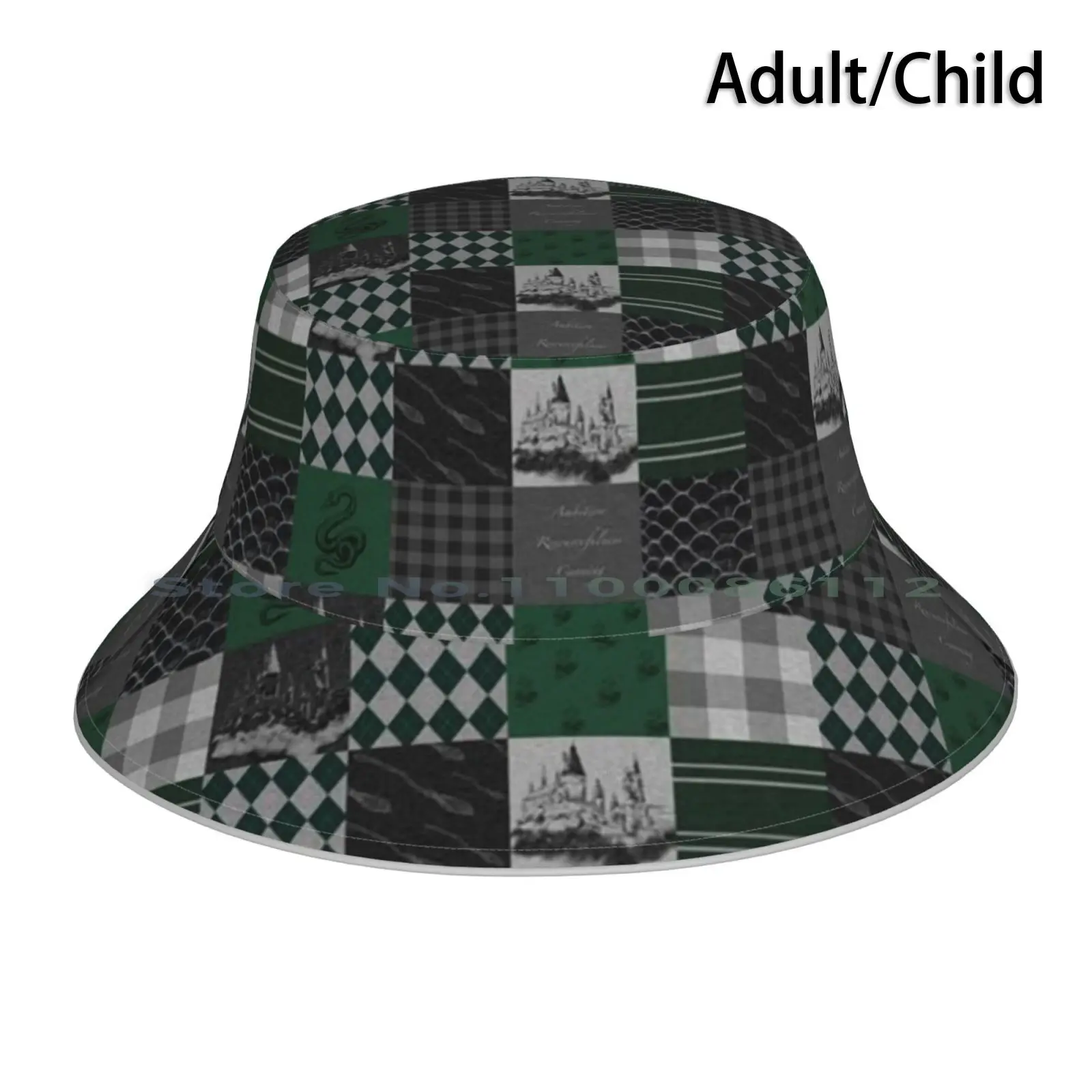 Square Bucket Hat Sun Cap Charry Magic World Hermion Malfo Ron Sweeps Lightning Magic Wandmagicmagic Christmas Gryffin Hogwa