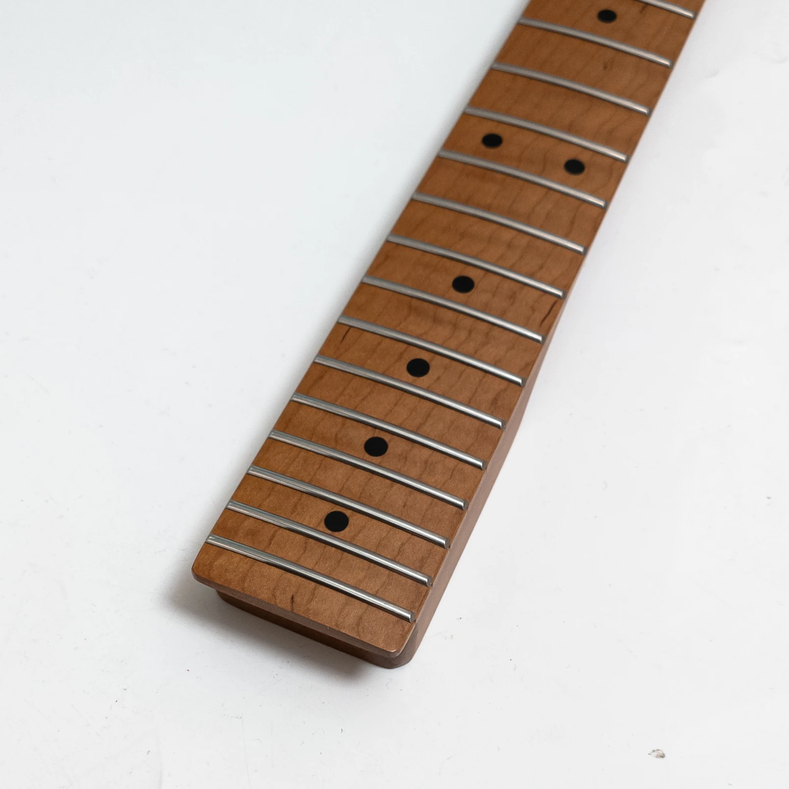 

Roasted Maple Guitar Neck 22 Stainless Steel Frets Roasted Maple Fingerboard Modern C 25.5 Inch Replacement Neck