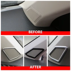 Rear Door Speaker Audio Cover for Volkswagen VW T-Roc 2018 - 2024 Sequin Sticker Trim Stainless Steel Accessories