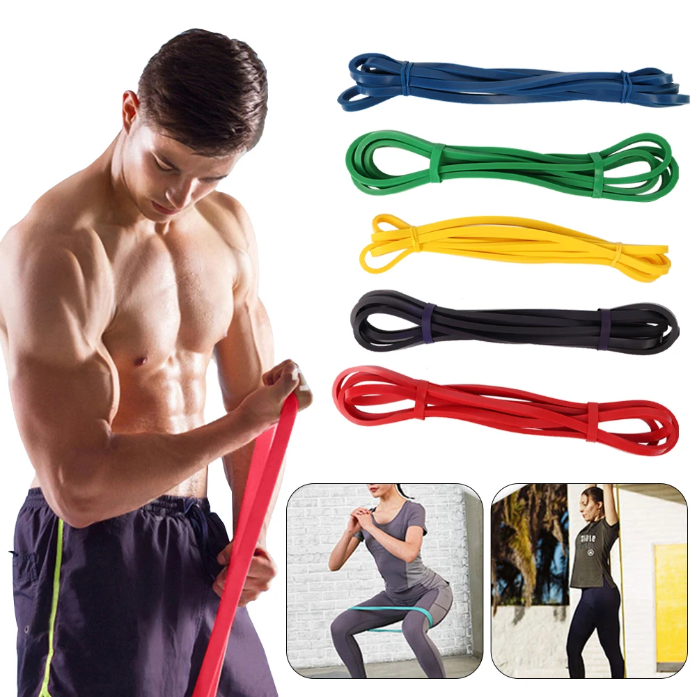 1pcs Latex Resistance Bands Fitness Rubber band for Yoga Pilates Training Expander Elastic Strength Loop Bands for Gym Sport