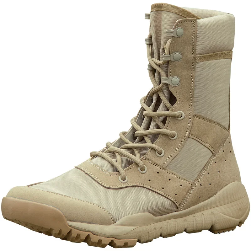 Summer Ultra-light Air-permeable Combat Boots Desert Army Boots Outdoor Special Soldier Shoes Light Mesh