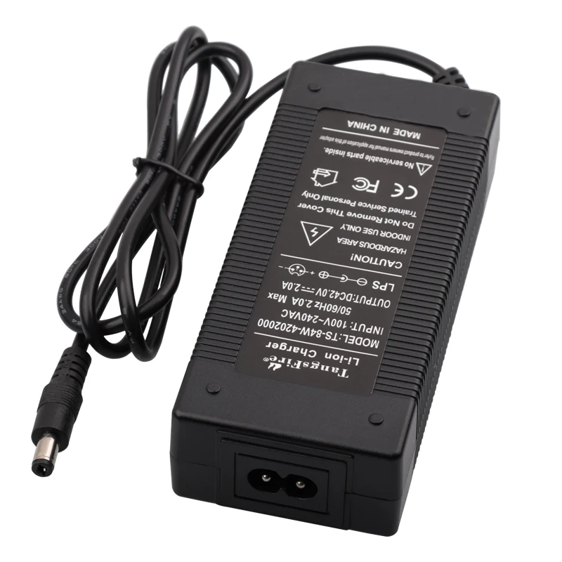 42V 2A Smart Lithium Battery Charger 10Series For 36V Polymer Li-ion Battery Charger Selectable EU/US/AU/UK/KR High Quality Plug