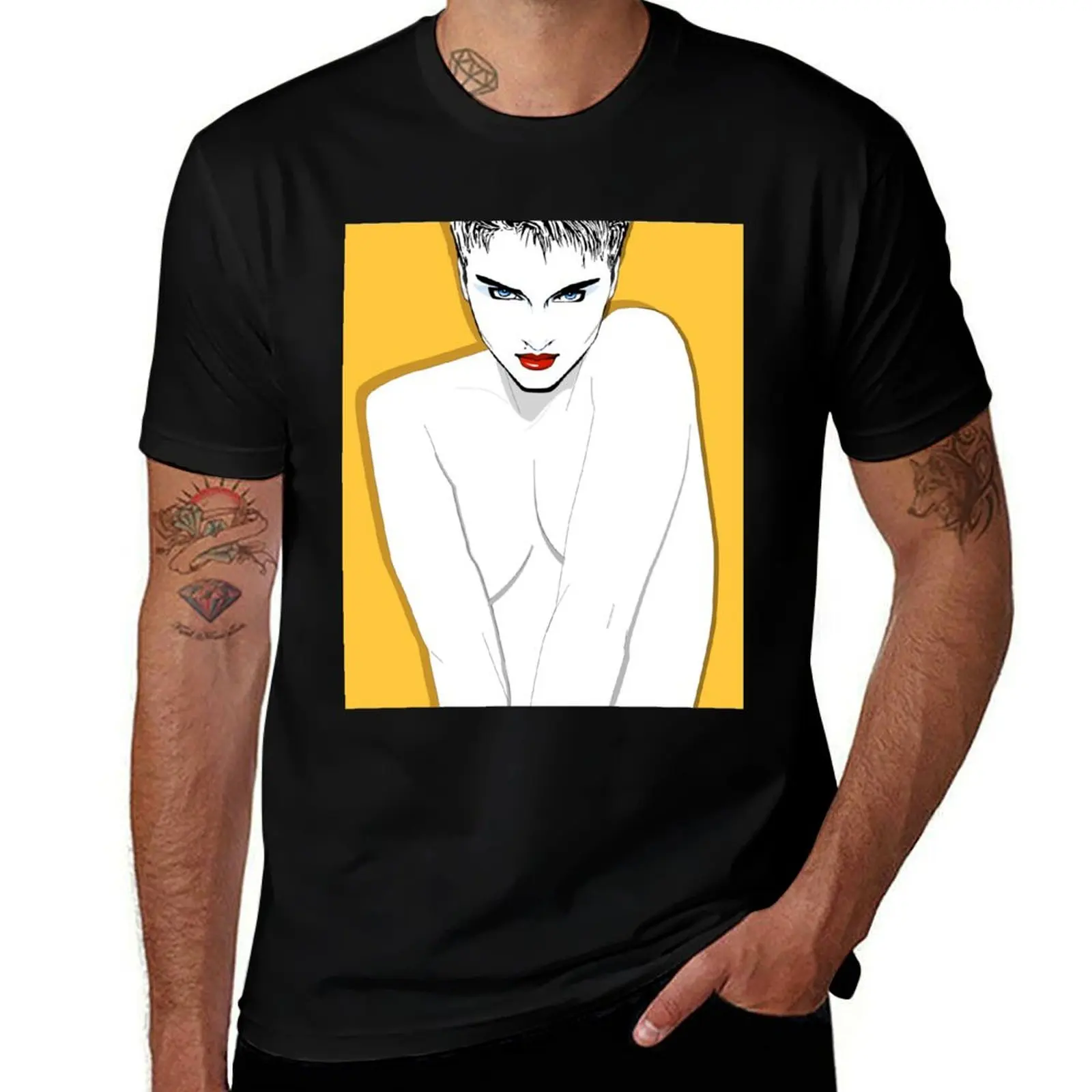 

Patrick Nagel 80's Woman T-Shirt Basic Tee Shirt for Everyday Outfit