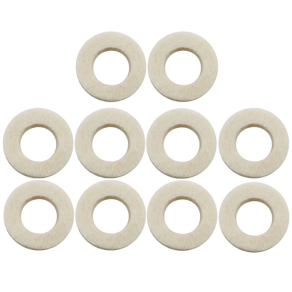 

10 Pcs Trumpet Pad Felt Washer Trumpets Accessory Cushion Mat Musical Instrument