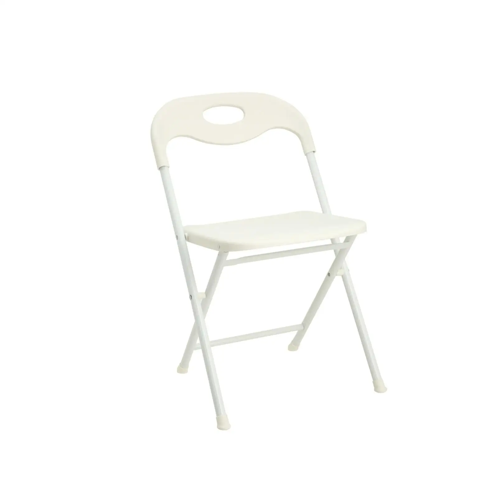 

Heavy Duty White Steel Folding Chairs Waterproof Stackable Seating for Dining Event Chair Set for Indoor Outdoor Gatherings