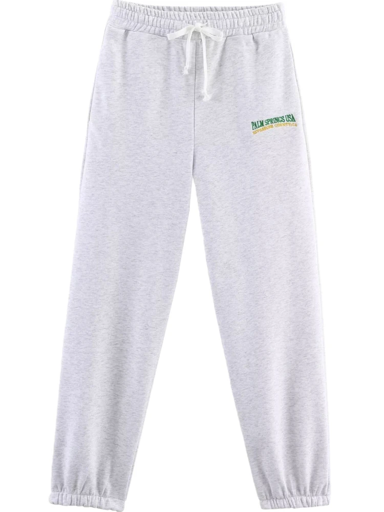 เสื้อสเวตเชิ้ตลายพิมพ์ทรงกลมสวมใส่สบายสำหรับผู้หญิง ฤดูใบไม้ผลิ 2026 กางเกงขายาวทรงหลวมลำลอง เหมาะสำหรับใส่ไปทำงาน เอวทรงสลิม