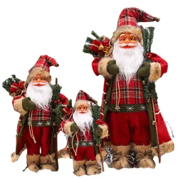 Big Santa Claus Doll for Large Christmas Tree Ornaments Office Decorations New Year Kids Gift Decor Party Supplies Navidad Xmas