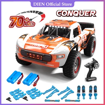 Q130 1:12 70KM/H 4WD RC Car with Light Brushless Motor Remote Control Cars High Speed ​​Drift Monster Truck Toys for Adults Kids