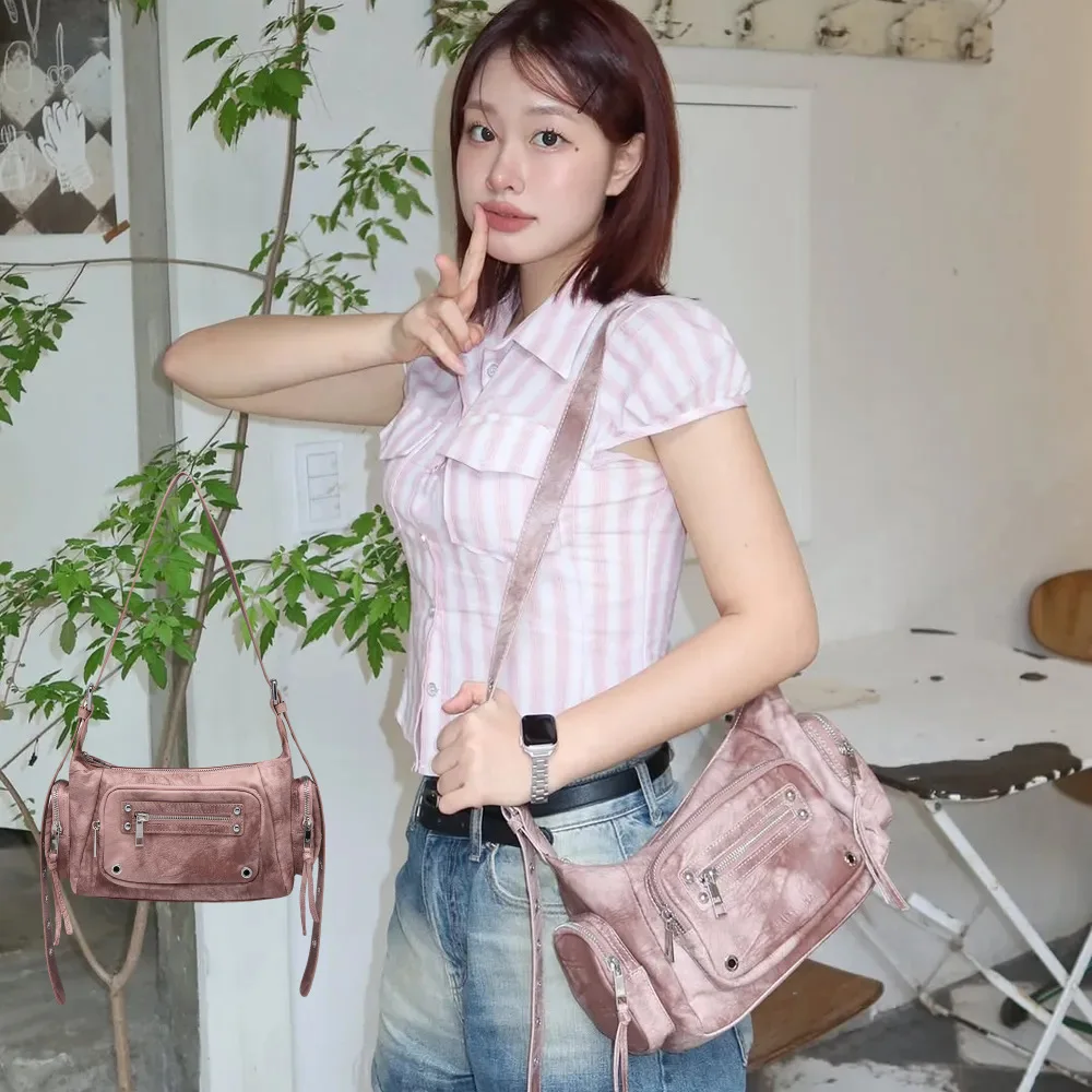 

Новинка 2023 года, женская сумка для мотоцикла, фиолетовая, Bla, сумка через плечо на одно плечо, модная женская сумка, модный женский кошелек