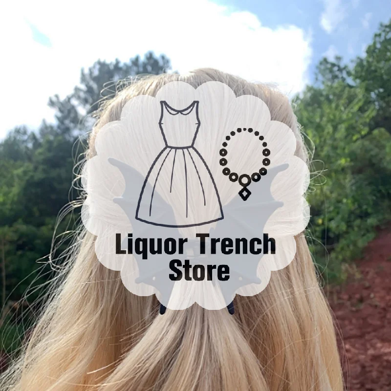 مشبك شعر الخفافيش المعدني الأسود لعيد الهالوين المخيف؛ إكسسوار شعر عصري بمشبك القرش - هدية للنساء والفتيات