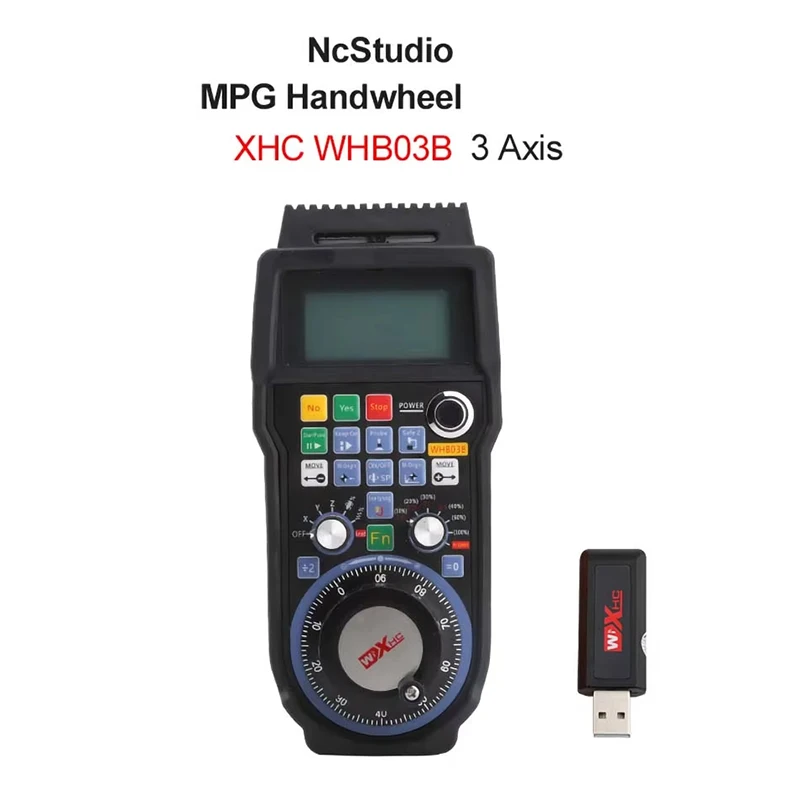 XHC WHB03B Nc Studio 3 Axis Wireless Handwheel MPG Pendant Remote Handle Compatible To Weihong V5 V8 For Engraving