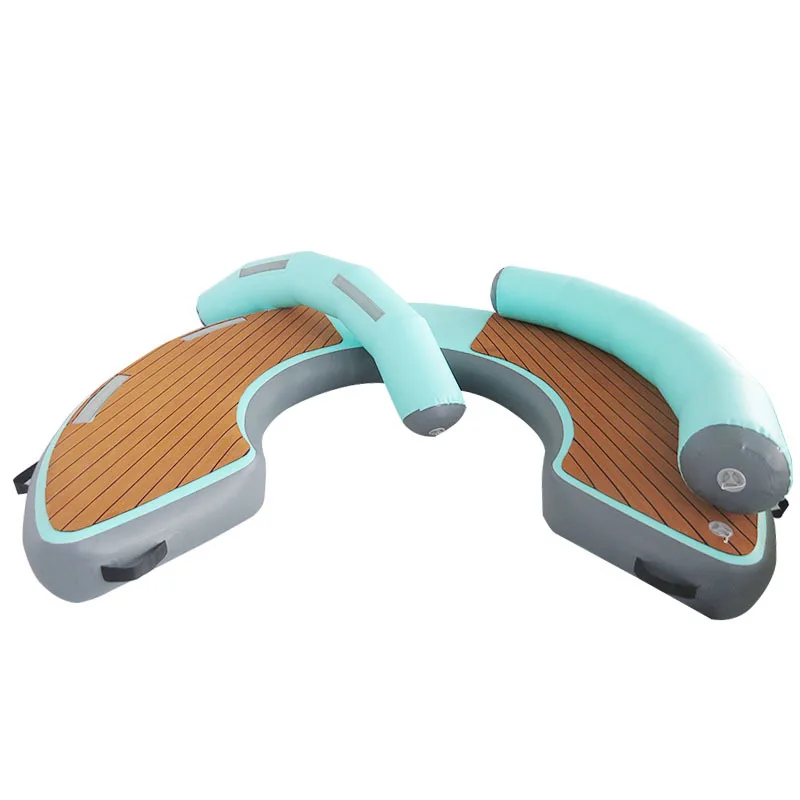 

Летнее водное игровое оборудование, надувной плавающий остров, ПВХ C, док-станция, платформа для плавания на гидроциклах