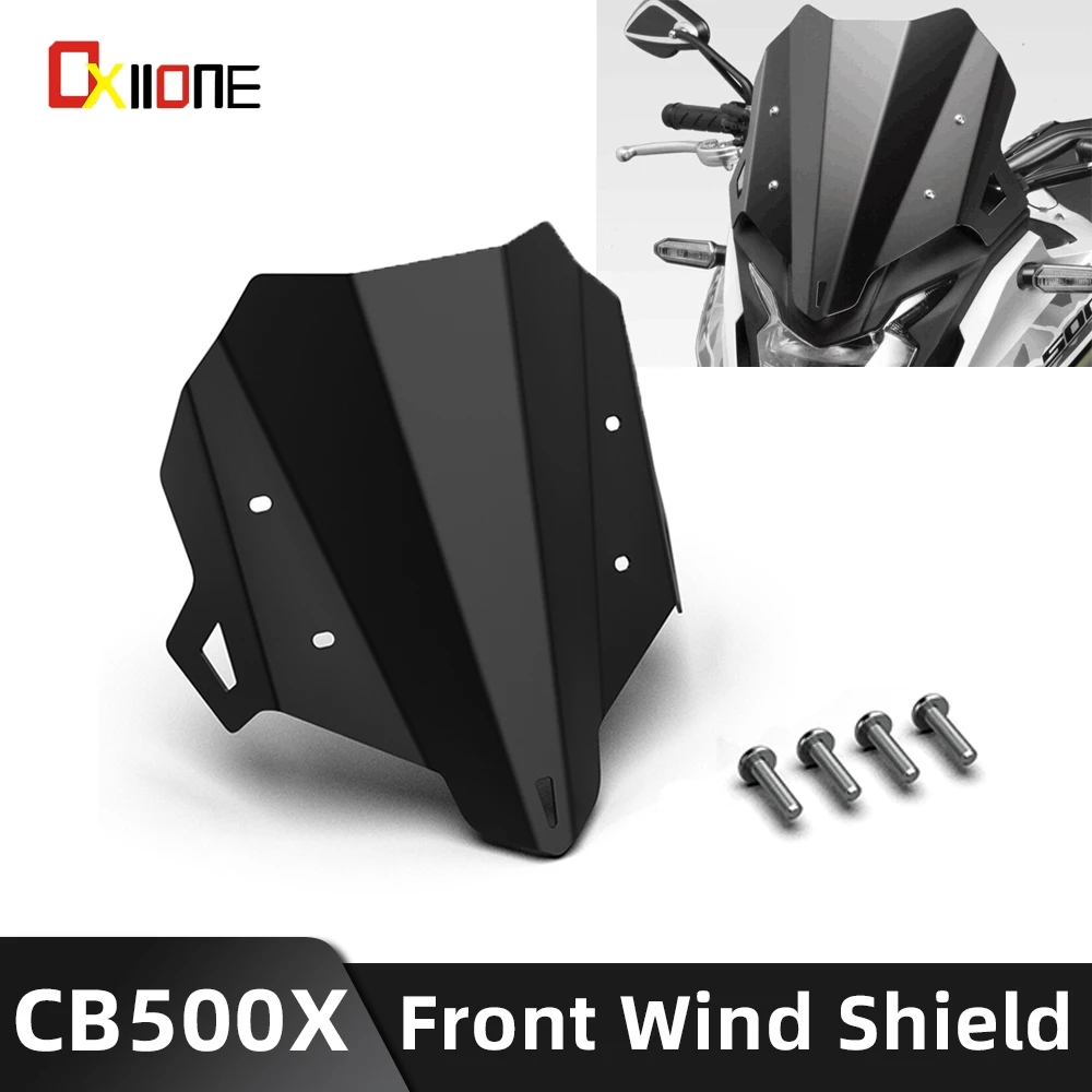 

2019-2023 FOR HONDA CB 500X CB 500 X 2022 Motorcycle Front Windshield CNC Aluminum Wind Deflector Windscreen CB500X Accessories