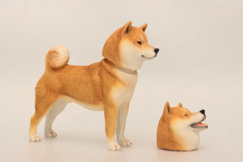 JXK Studio 1:6 Cute Shiba Inu Dog Pet Animal Model Figure