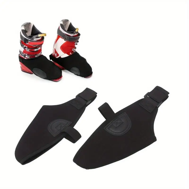 

1/2pcs Dual Skate Snowshoe Covers Windproof Insulated Ski Boot Cover Polyester Boot Covers Winter Ski Sports Warm Accessories