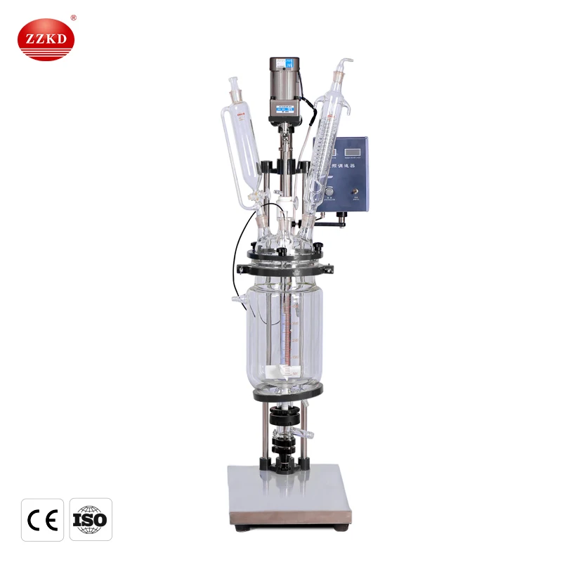 

5L Double-layer Quartz Glass Hydrothermal Polymerization Reactor