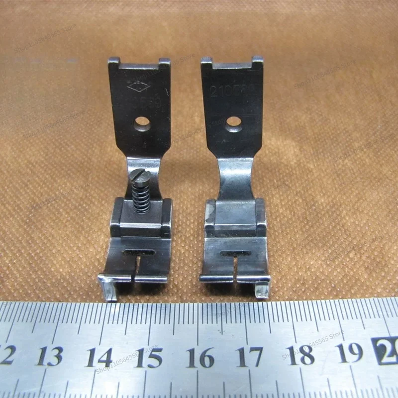 For  Sewing Machine Accessories, Presser Foot with Blocking Edge, Left Click, Right Bend, Folding Presser Foot