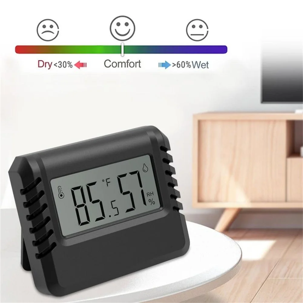 

Digital Thermometer Hygrometer Humidity Temperature Sensor With Magnetic Suction With Bracket For Home Improvement