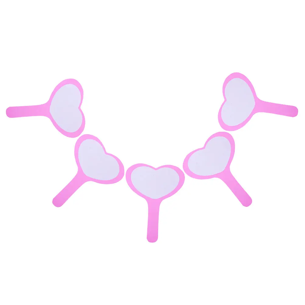 

5Pcs Dry Erase Scoreboards Handheld Whiteboards Single Side Writable Paddles for Competitions Voting Scoreboard