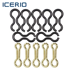 ICERIO 50PCS Brass Sinker Eyelets Eyes for Lead Weight Pouring Molds DIY Fishing Lures Accessories