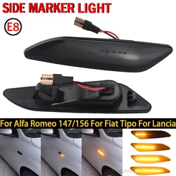 1 Pair LED Dynamic Side Marker Light Arrow Turn Signal Blinker Lamps For Alfa Romeo 156 147 For Fiat Tipo Lancia Delta 3 Ypsilon