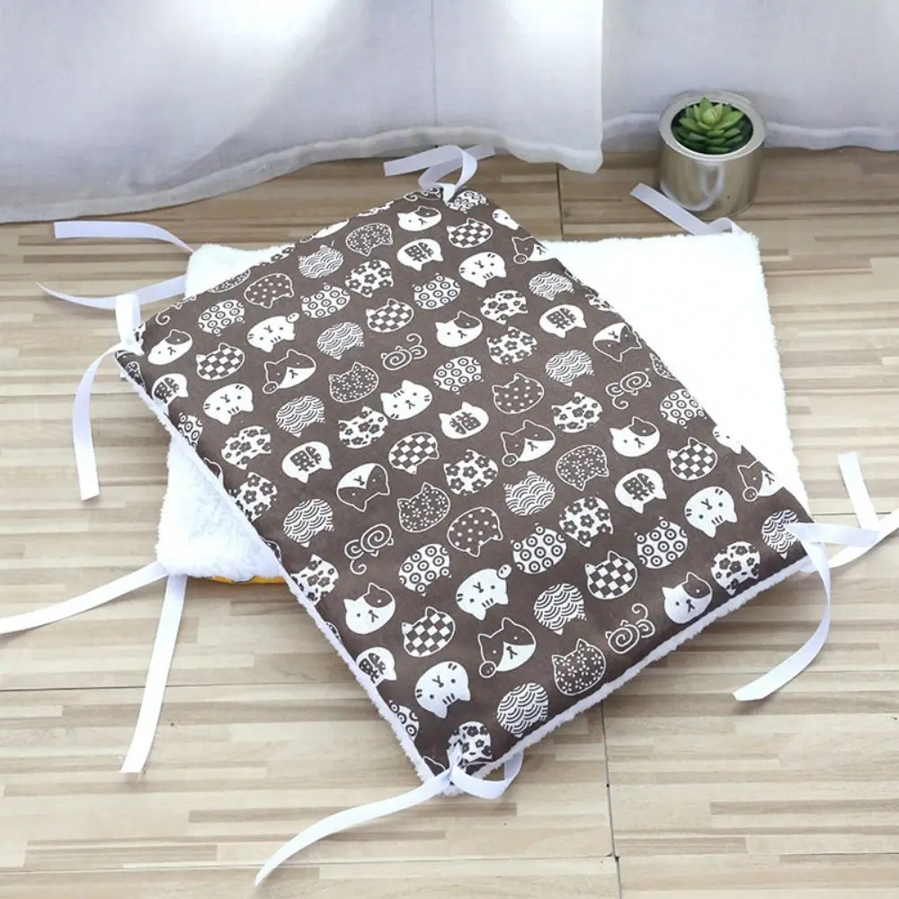 

Double Sided Cat Cage Platform Mat Warm Comfortable Cat Cage Mattresses Winter Cat Bed Mat Canvas/PP Cotton Pet Hammock Blanket