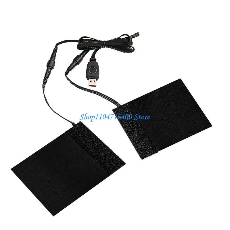 

y1gd 5V 3 Levels Universal Motorcycle Handlebar Heated Pad, Warm Heated Grip Pads