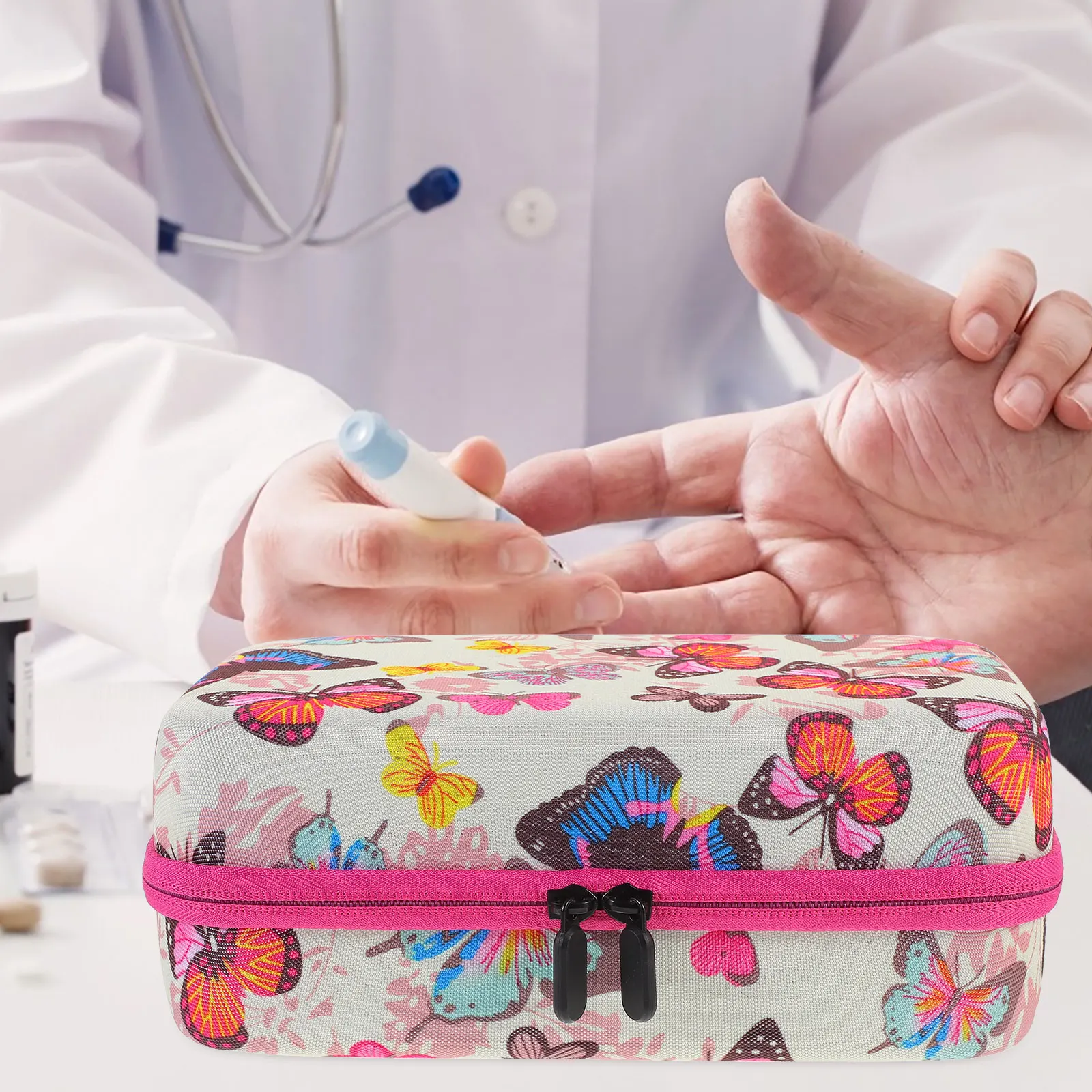 

Коробка для хранения таблеток, органайзер, съемные отделения для путешествий, домашнего использования, компактный многосеточный держатель для аптечек, износостойкий портативный