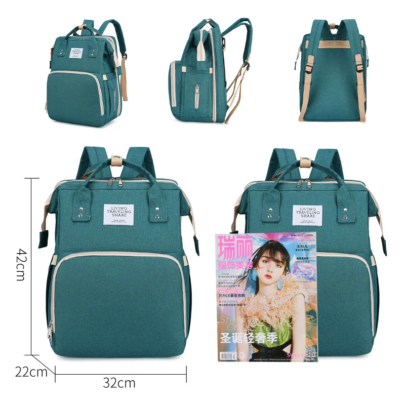 Multifunktion ale Mumien windel tasche 2-in-1 Windel milch flaschen tasche Großraum rucksack für Baby bedarf Mutter tasche