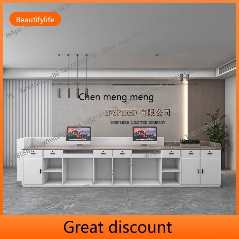 M45 New product simple modern baking paint company front desk hotel checkout page bar