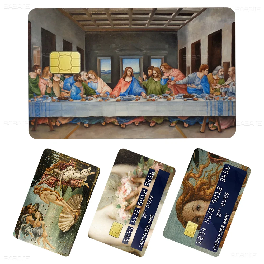 Renaissance Art Painting Matte Film Cover Skin Sticker For Credit Card Bank Debit Bus Card