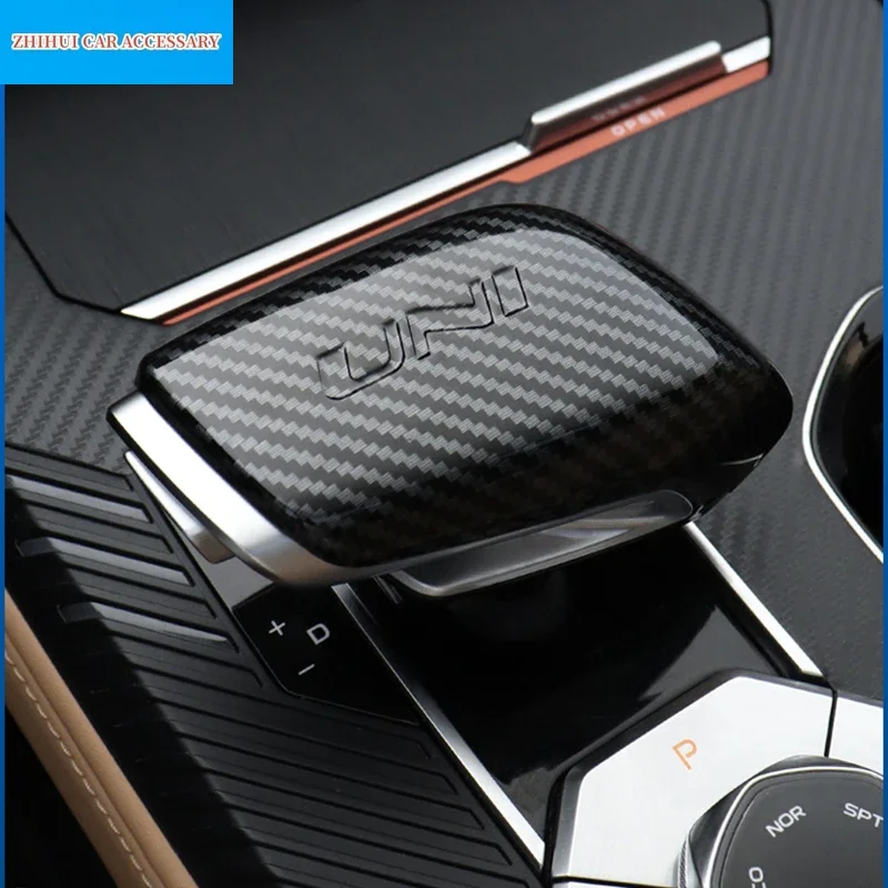 

Car Styling Gear Shift Knob Cover Shift ABS Sticker Decorations For Changan UNI-K UNIK 2021-2024 Auto Modificated Accessories