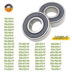 6203 2RS Bearing 17x40x12mm 2Pcs Chrome Steel ABEC-7 Deep Groove Ball Bearing 6200RS 6201RS 6202RS 6000RS 6002RS Sealed Bearings